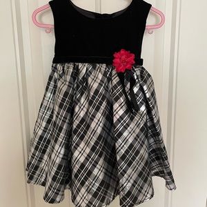 Black dress with matching pea coat